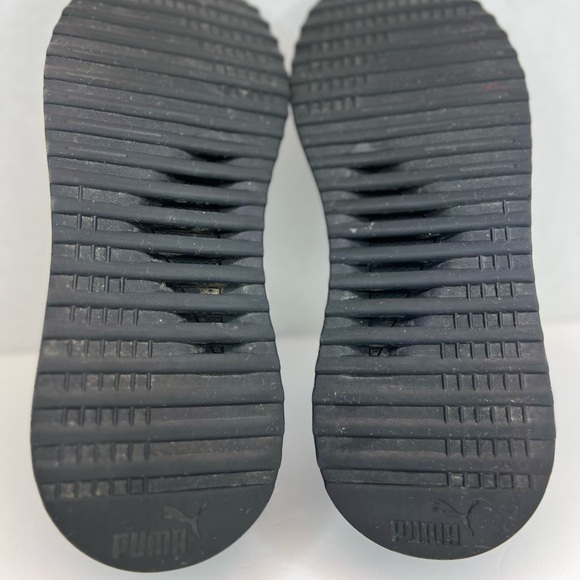 PUMA Pacer Next Cage Womens Black-White Knit Athletic Running Shoes Sz 8.5M Nice - Picture 16 of 16